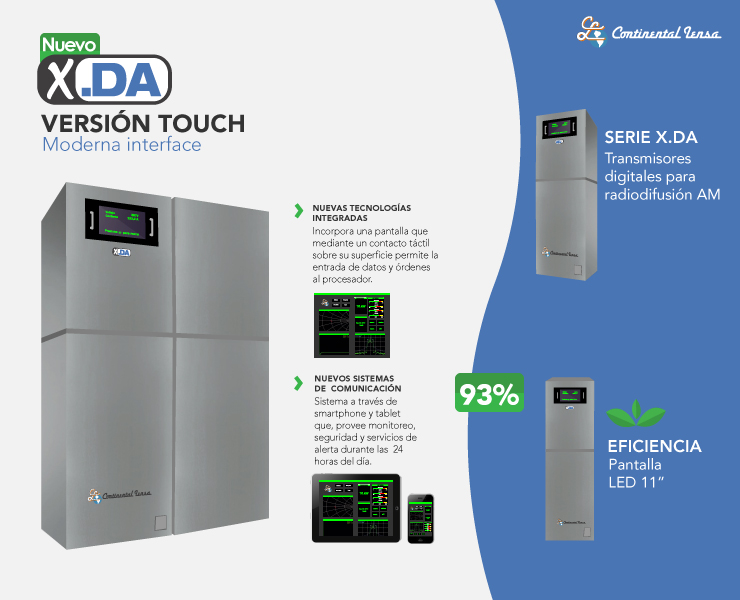 New 2017 AM Transmitter Series with Touch Screen Display